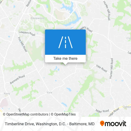 Timberline Drive map