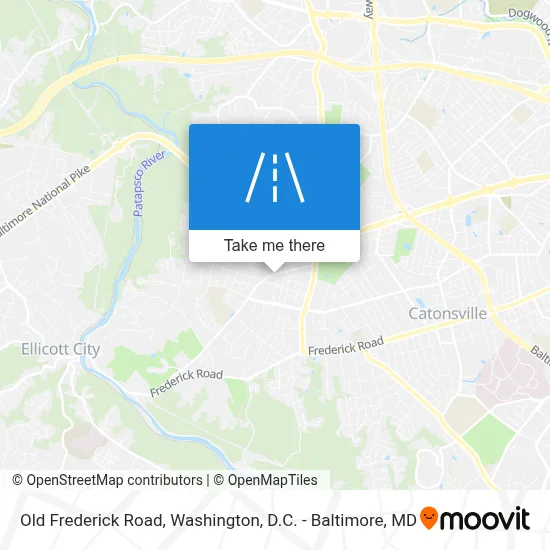 Old Frederick Road map