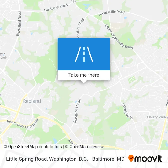 Little Spring Road map