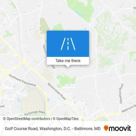 Golf Course Road map