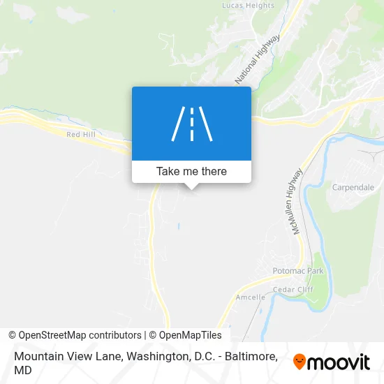 Mountain View Lane map