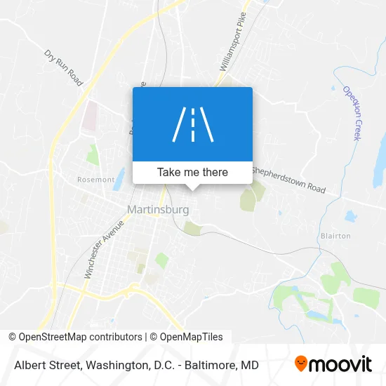 Albert Street map