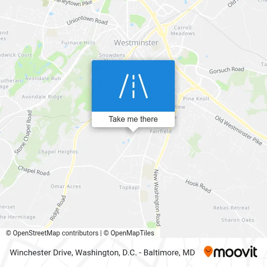 Winchester Drive map