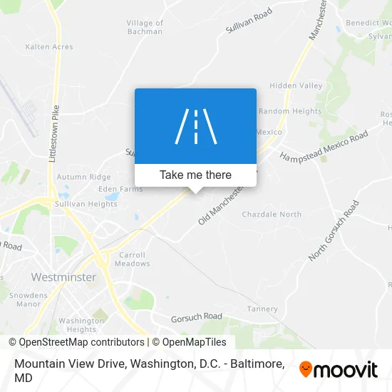 Mountain View Drive map