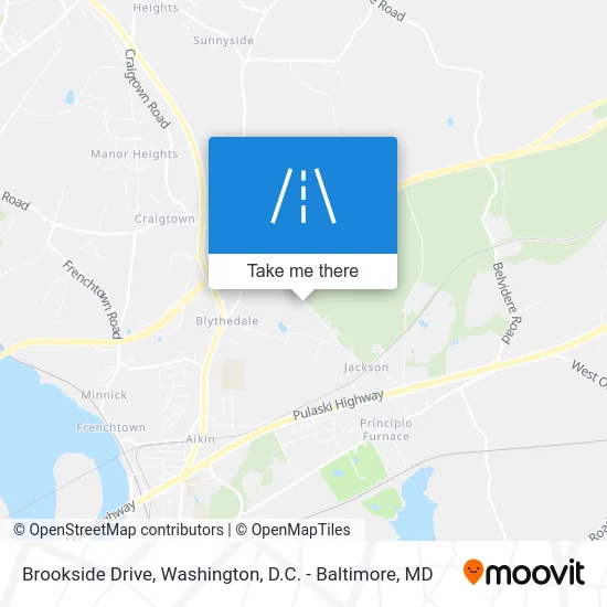Brookside Drive map