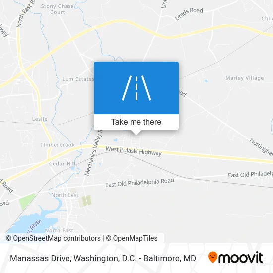 Manassas Drive map