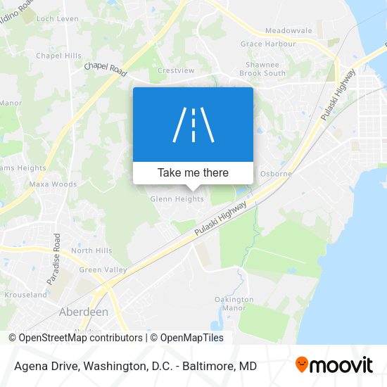 Agena Drive map