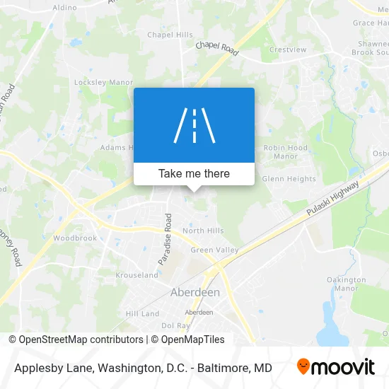 Applesby Lane map