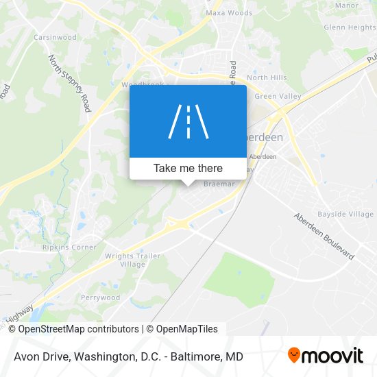 Avon Drive map