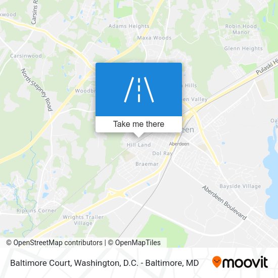 Mapa de Baltimore Court