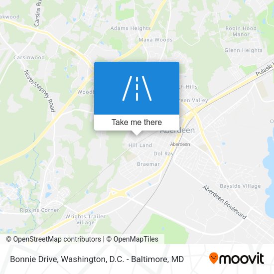 Bonnie Drive map