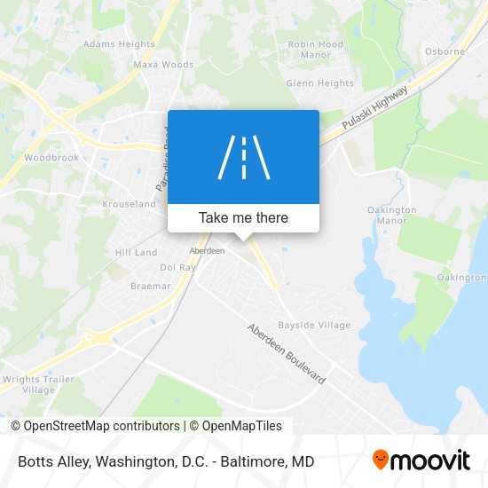 Botts Alley map