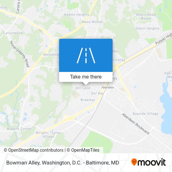 Bowman Alley map