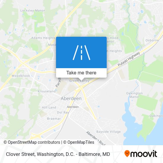 Clover Street map