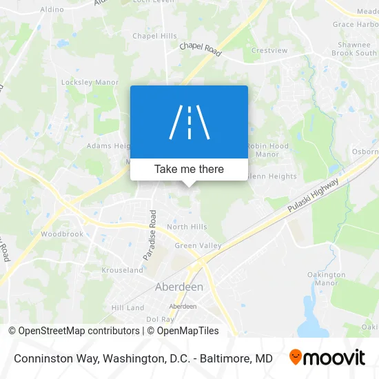 Conninston Way map