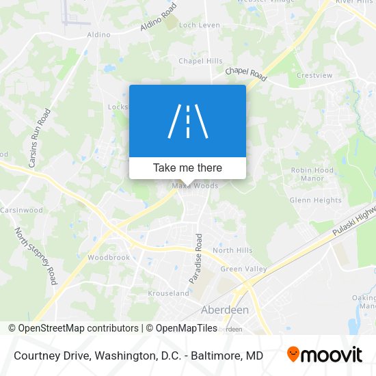 Courtney Drive map