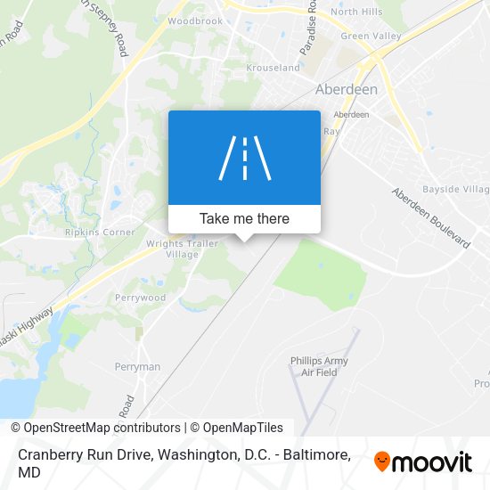 Cranberry Run Drive map