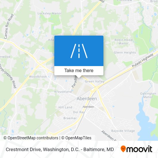 Crestmont Drive map