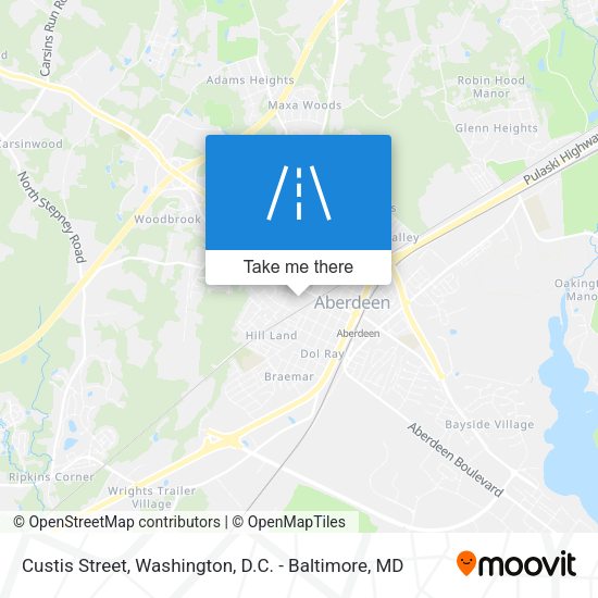 Custis Street map