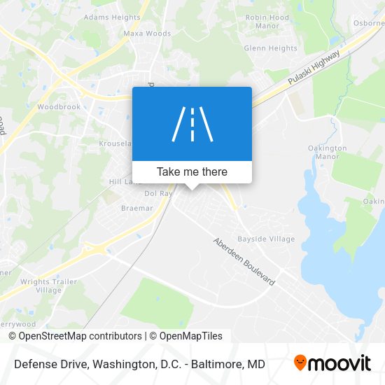 Defense Drive map