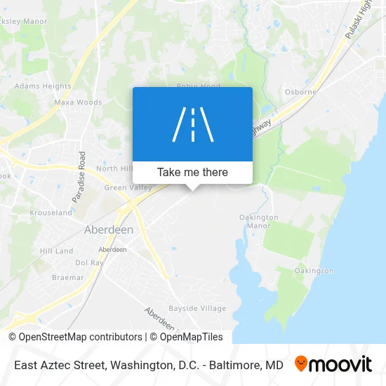 East Aztec Street map