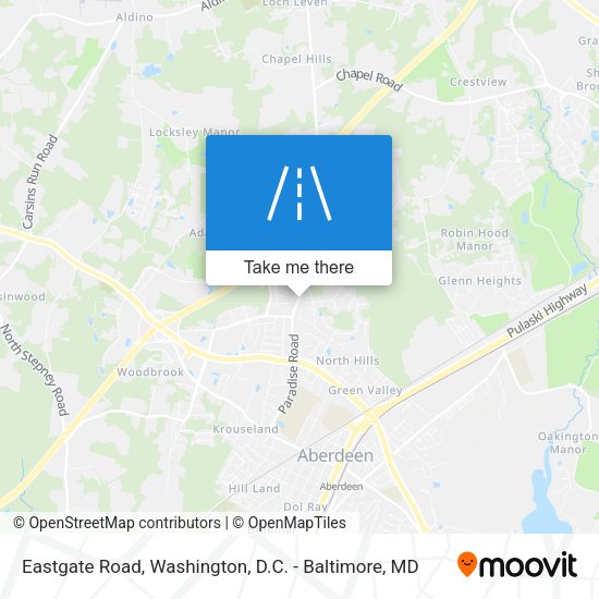 Eastgate Road map