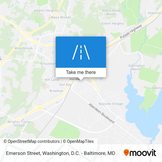 Emerson Street map
