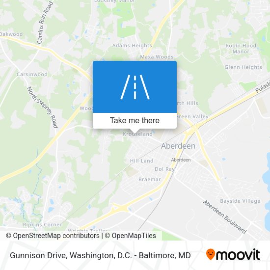 Gunnison Drive map