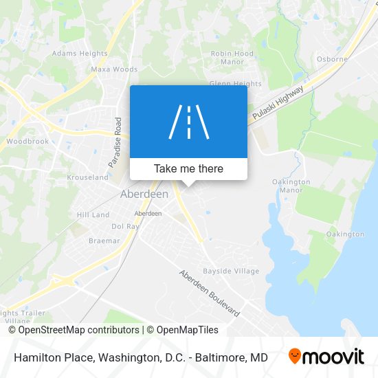 Hamilton Place map