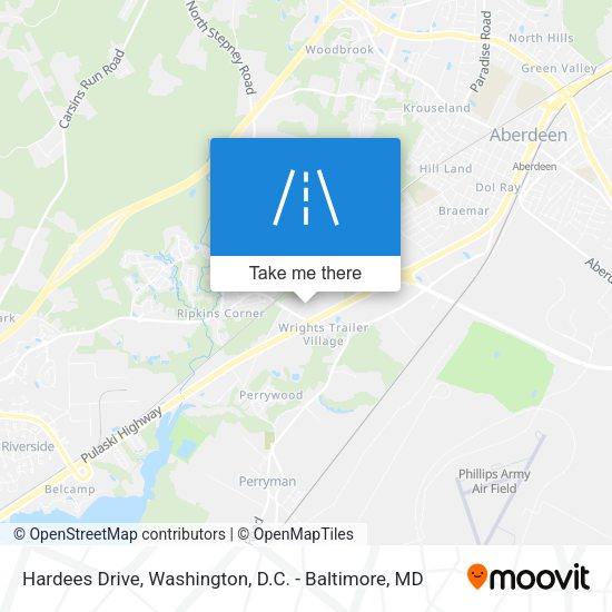 Hardees Drive map