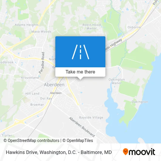 Hawkins Drive map