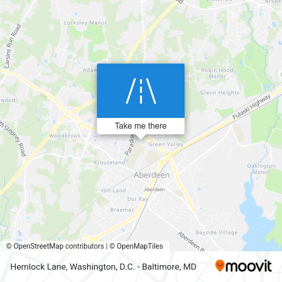Hemlock Lane map