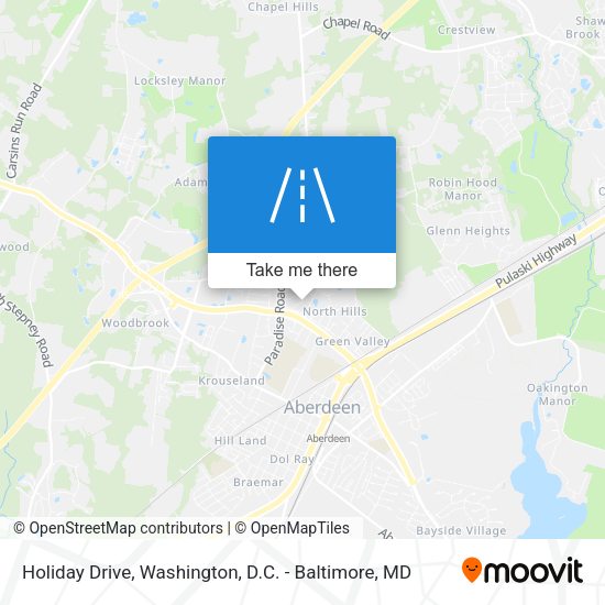 Mapa de Holiday Drive