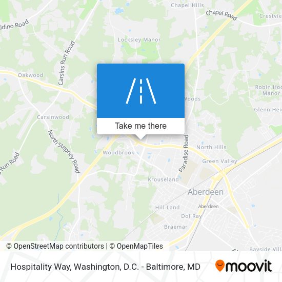 Hospitality Way map