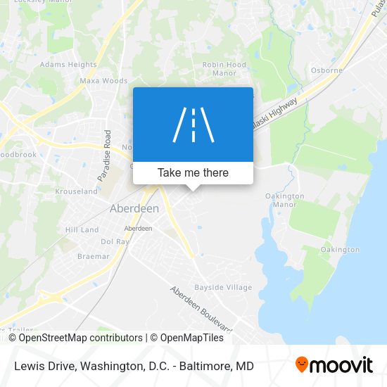Lewis Drive map