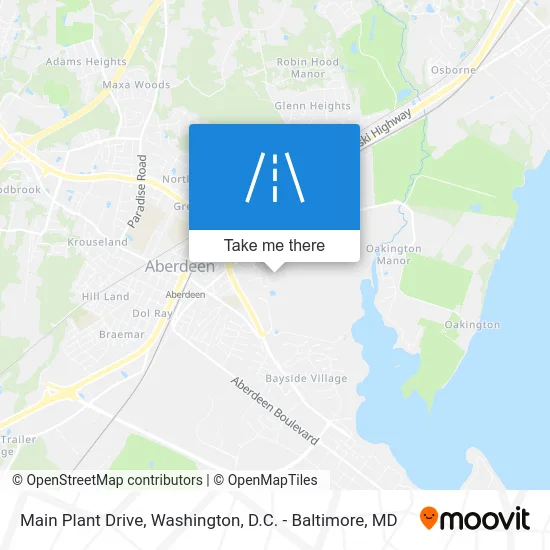 Main Plant Drive map