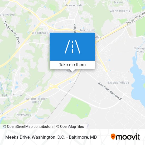 Meeks Drive map