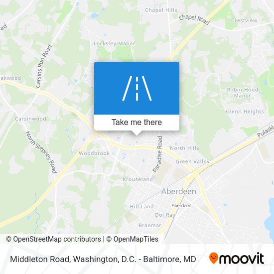 Middleton Road map