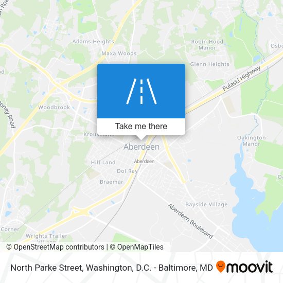 North Parke Street map