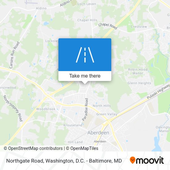Northgate Road map