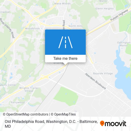 Old Philadelphia Road map