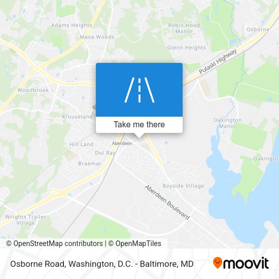 Osborne Road map
