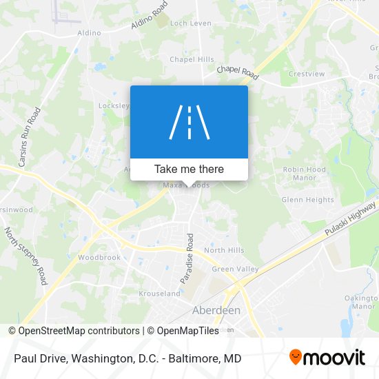 Mapa de Paul Drive