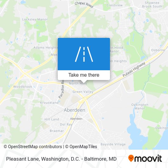 Pleasant Lane map