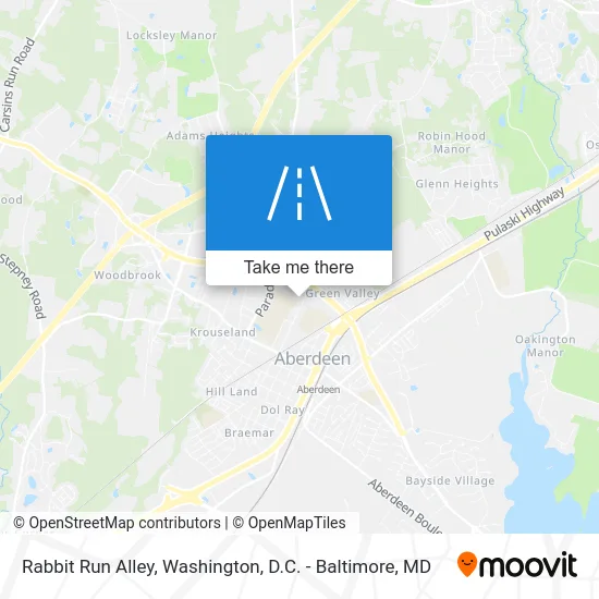 Rabbit Run Alley map