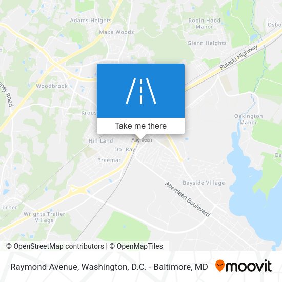 Raymond Avenue map