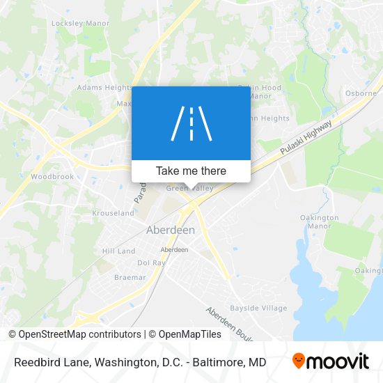 Reedbird Lane map