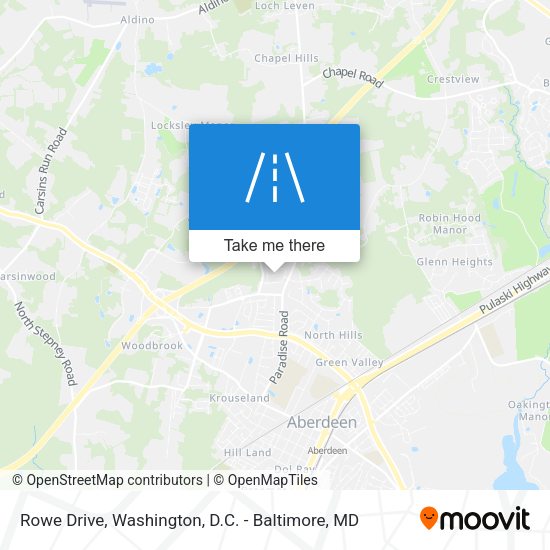 Mapa de Rowe Drive