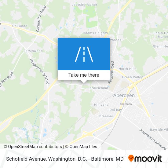 Schofield Avenue map