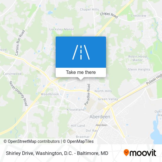 Shirley Drive map